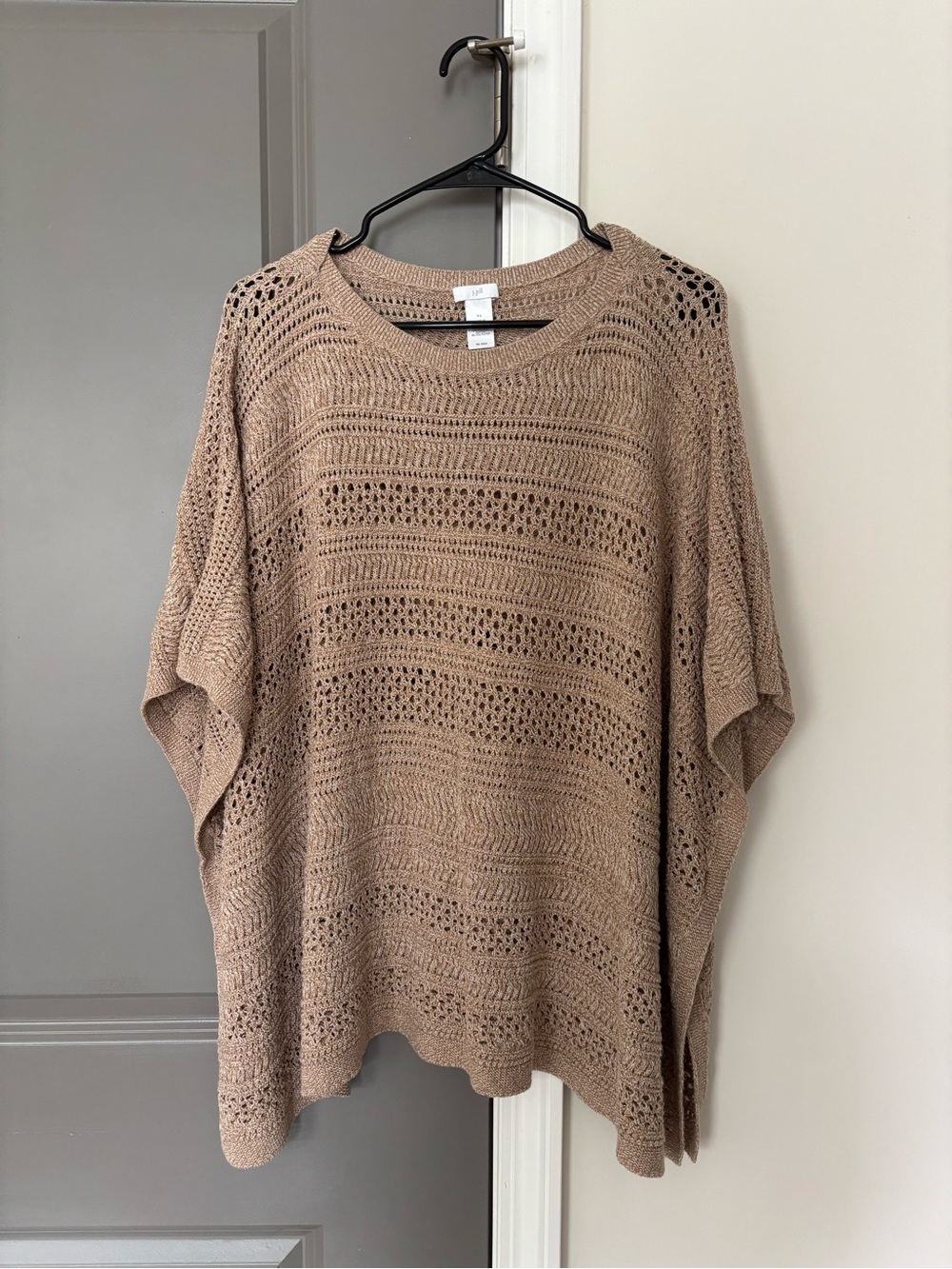 J. Jill Open-Knit Sweater Poncho